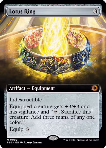 Lotus Ring (Extended Art) (89), Outlaws of Thunder Junction: The Big Score — Magic card price