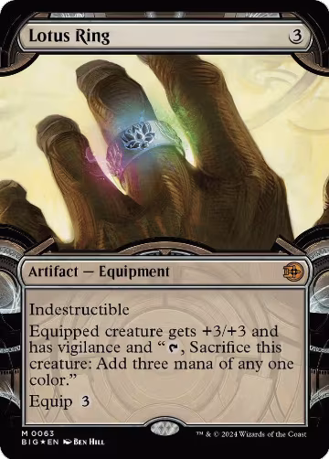 Lotus Ring (Showcase) (Raised Foil) (63), Outlaws of Thunder Junction: The Big Score — Magic card price