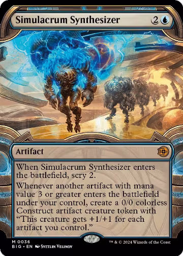 Simulacrum Synthesizer (Showcase) (36), Outlaws of Thunder Junction: The Big Score — Magic card price