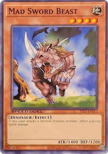Mad Sword Beast (STP7-EN017), Speed Duel: Tournament Pack 7 — Yu-Gi-Oh! card price