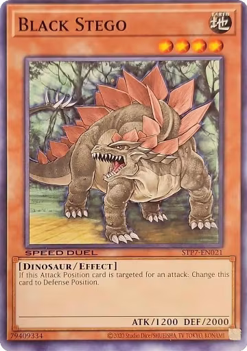 Black Stego (STP7-EN021), Speed Duel: Tournament Pack 7 — Yu-Gi-Oh! card price