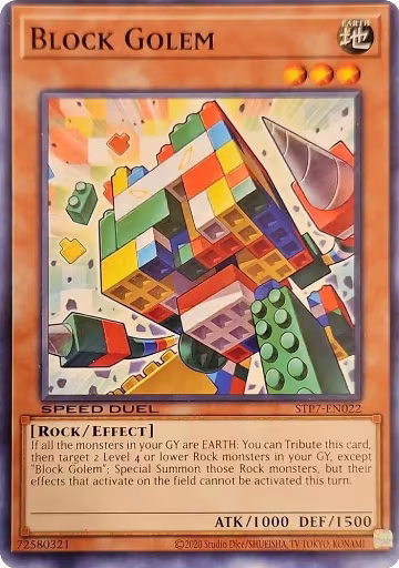 Block Golem (STP7-EN022), Speed Duel: Tournament Pack 7 — Yu-Gi-Oh! card price