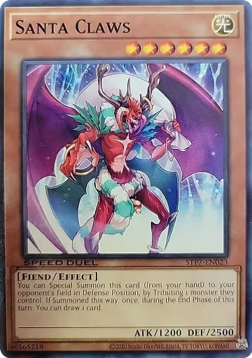 Santa Claws (STP7-EN023), Speed Duel: Tournament Pack 7 — Yu-Gi-Oh! card price