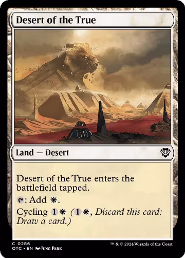 Desert of the True (286), Commander: Outlaws of Thunder Junction — Magic card price