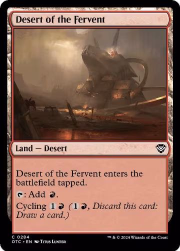 Desert of the Fervent (284), Commander: Outlaws of Thunder Junction — Magic card price