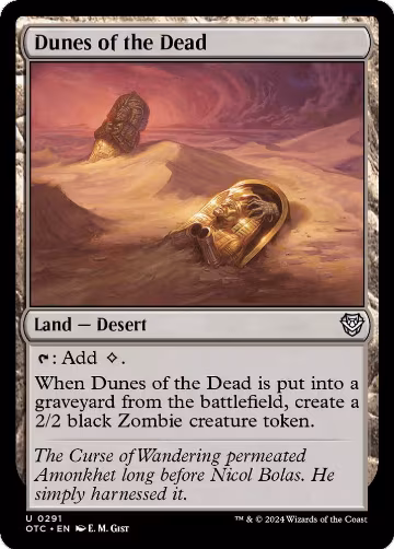 Dunes of the Dead (291), Commander: Outlaws of Thunder Junction — Magic card price