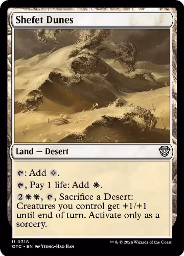 Shefet Dunes (318), Commander: Outlaws of Thunder Junction — Magic card price