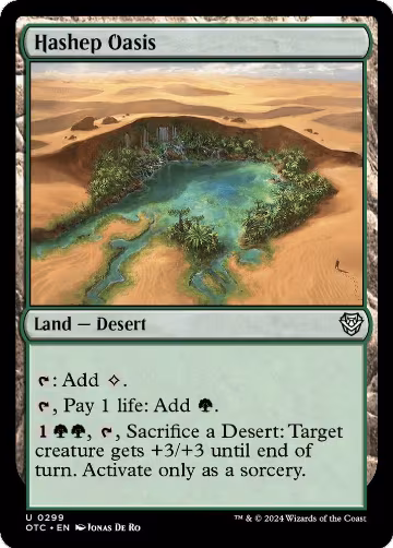 Hashep Oasis (299), Commander: Outlaws of Thunder Junction — Magic card price