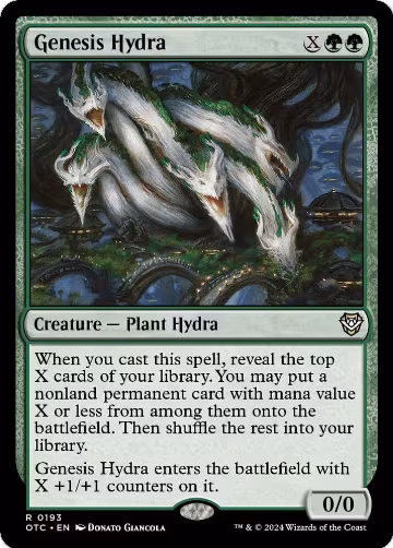 Genesis Hydra (193), Commander: Outlaws of Thunder Junction — Magic card price