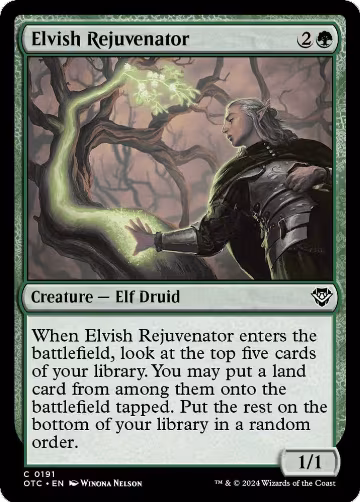 Elvish Rejuvenator (191), Commander: Outlaws of Thunder Junction — Magic card price