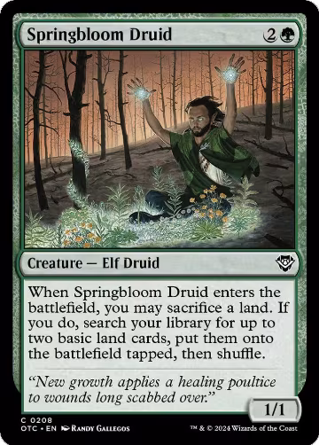 Springbloom Druid (208), Commander: Outlaws of Thunder Junction — Magic card price