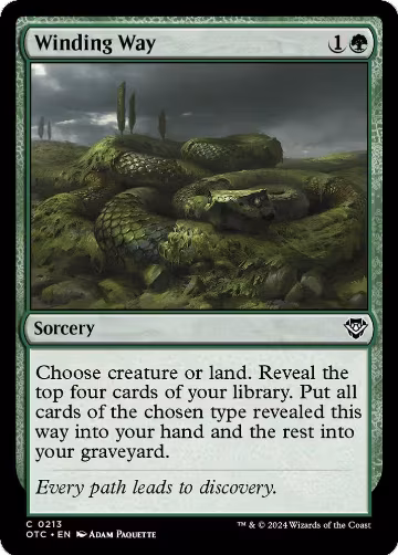 Winding Way (213), Commander: Outlaws of Thunder Junction — Magic card price
