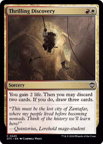 Thrilling Discovery (245), Commander: Outlaws of Thunder Junction — Magic card price