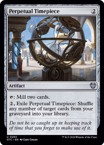 Perpetual Timepiece (263), Commander: Outlaws of Thunder Junction — Magic card price