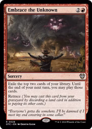 Embrace the Unknown (28), Commander: Outlaws of Thunder Junction — Magic card price