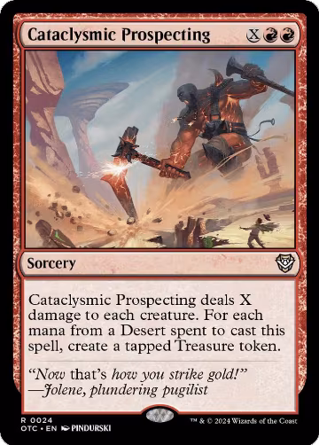 Cataclysmic Prospecting (24), Commander: Outlaws of Thunder Junction — Magic card price