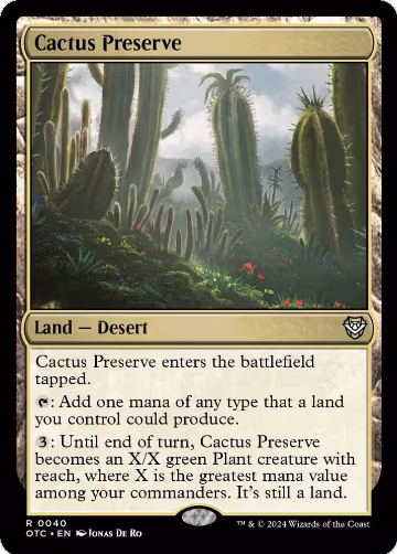 Cactus Preserve (40), Commander: Outlaws of Thunder Junction — Magic card price