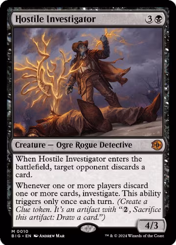 Hostile Investigator (10), Outlaws of Thunder Junction: The Big Score — Magic card price