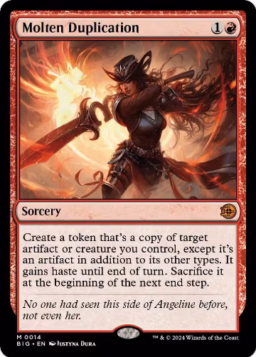 Molten Duplication (14), Outlaws of Thunder Junction: The Big Score — Magic card price
