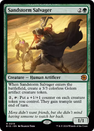 Sandstorm Salvager (19), Outlaws of Thunder Junction: The Big Score — Magic card price