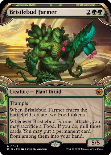 Bristlebud Farmer (Showcase) (47), Outlaws of Thunder Junction: The Big Score — Magic card price
