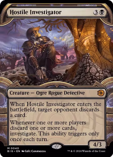 Hostile Investigator (Showcase) (40), Outlaws of Thunder Junction: The Big Score — Magic card price