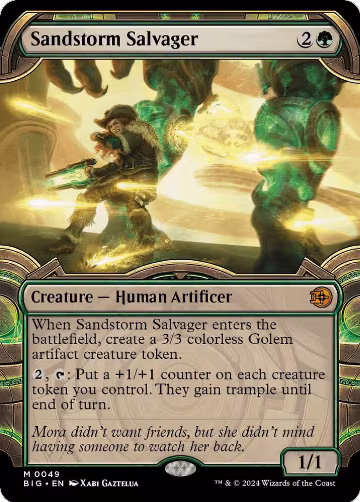 Sandstorm Salvager (Showcase) (49), Outlaws of Thunder Junction: The Big Score — Magic card price