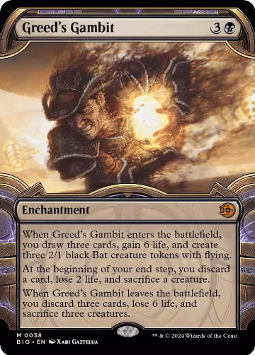 Greed's Gambit (Showcase) (38), Outlaws of Thunder Junction: The Big Score — Magic card price