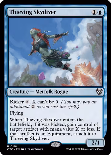 Thieving Skydiver (118), Commander: Outlaws of Thunder Junction — Magic card price