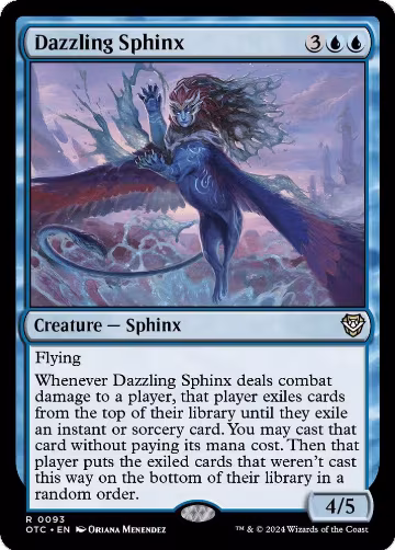 Dazzling Sphinx (93), Commander: Outlaws of Thunder Junction — Magic card price