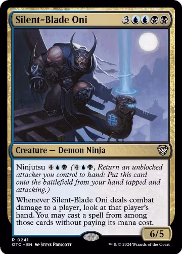 Silent-Blade Oni (241), Commander: Outlaws of Thunder Junction — Magic card price