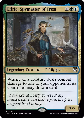 Edric, Spymaster of Trest (221), Commander: Outlaws of Thunder Junction — Magic card price