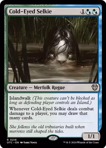Cold-Eyed Selkie (218), Commander: Outlaws of Thunder Junction — Magic card price
