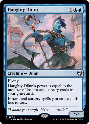 Haughty Djinn (99), Commander: Outlaws of Thunder Junction — Magic card price