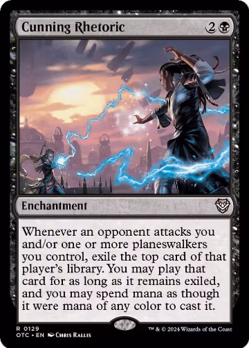 Cunning Rhetoric (129), Commander: Outlaws of Thunder Junction — Magic card price