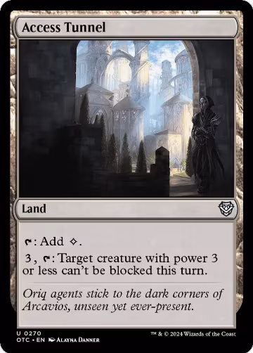 Access Tunnel (270), Commander: Outlaws of Thunder Junction — Magic card price