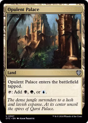 Opulent Palace (307), Commander: Outlaws of Thunder Junction — Magic card price