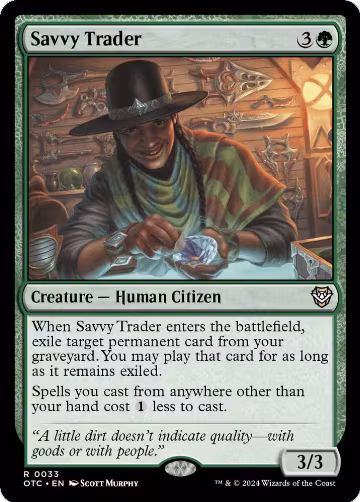 Savvy Trader (33), Commander: Outlaws of Thunder Junction — Magic card price
