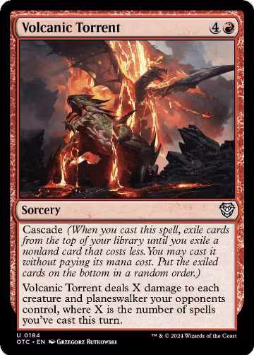 Volcanic Torrent (184), Commander: Outlaws of Thunder Junction — Magic card price