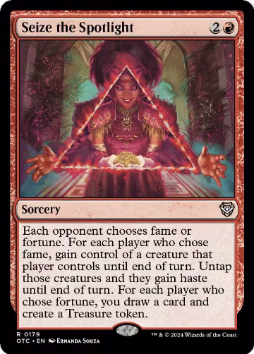 Seize the Spotlight (179), Commander: Outlaws of Thunder Junction — Magic card price