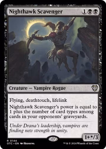 Nighthawk Scavenger (144), Commander: Outlaws of Thunder Junction — Magic card price