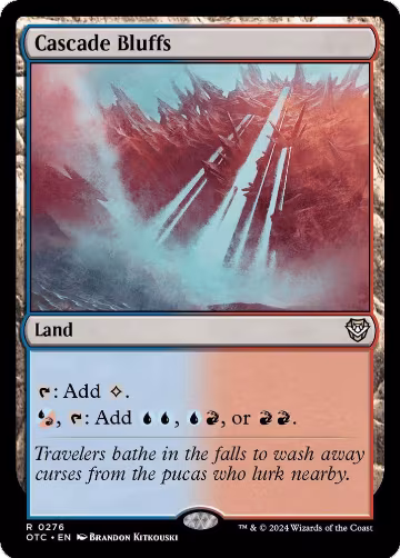 Cascade Bluffs (276), Commander: Outlaws of Thunder Junction — Magic card price