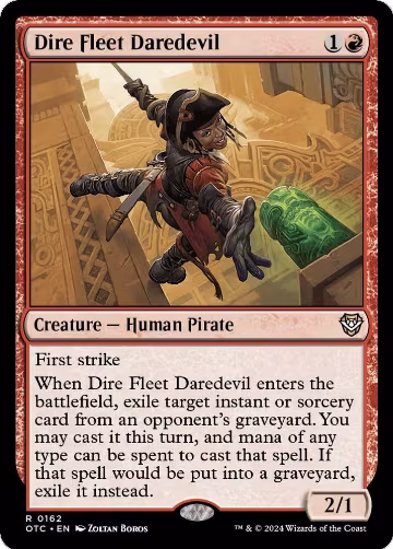 Dire Fleet Daredevil (162), Commander: Outlaws of Thunder Junction — Magic card price
