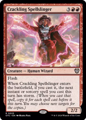 Crackling Spellslinger (25), Commander: Outlaws of Thunder Junction — Magic card price
