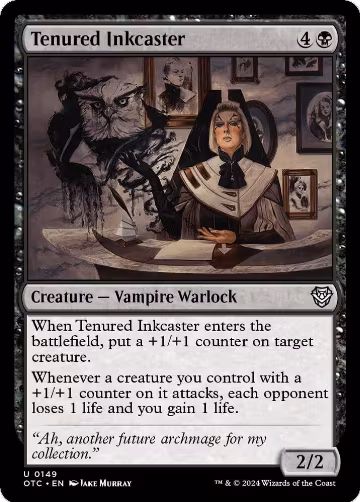 Tenured Inkcaster (149), Commander: Outlaws of Thunder Junction — Magic card price