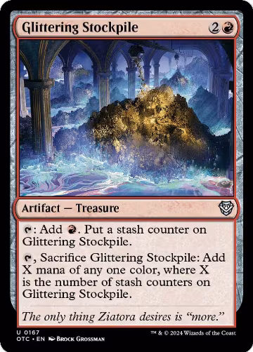 Glittering Stockpile (167), Commander: Outlaws of Thunder Junction — Magic card price