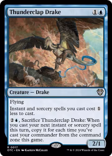 Thunderclap Drake (17), Commander: Outlaws of Thunder Junction — Magic card price
