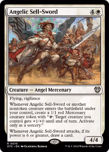 Angelic Sell-Sword (10), Commander: Outlaws of Thunder Junction — Magic card price