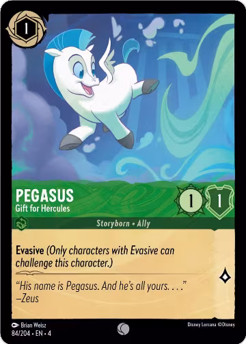 Pegasus - Gift for Hercules (84/204), Ursula's Return — Lorcana card price