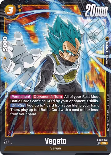 Vegeta - FB02-133 (FB02-133), Blazing Aura — DB Fusion card price